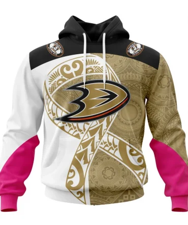 Anaheim Ducks, Specialized Samoa Fights Cancer Jersey Graphic Hoodie