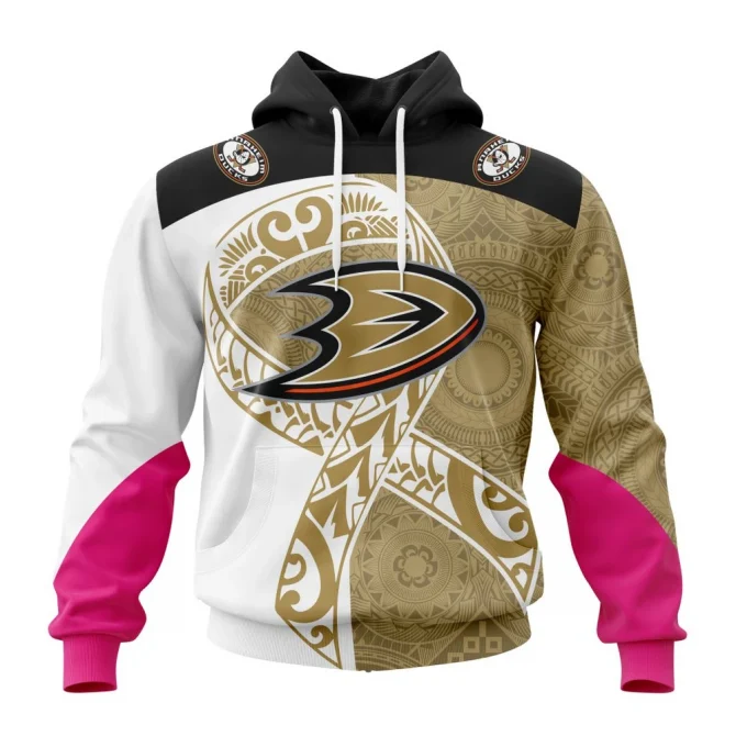 Anaheim Ducks, Specialized Samoa Fights Cancer Jersey Graphic Hoodie