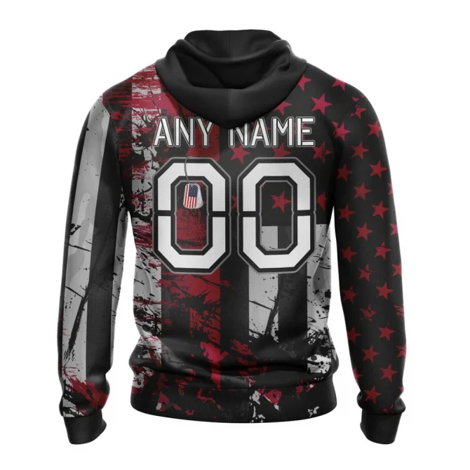 Arizona Coyotes, Specialized Jersey For America Graphic Hoodie - Image 2