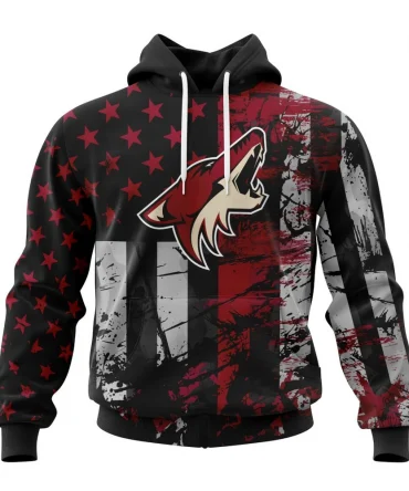 Arizona Coyotes, Specialized Jersey For America Graphic Hoodie