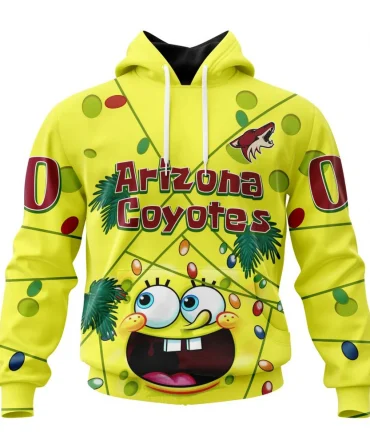 Arizona Coyotes, Specialized Jersey With Spongebob Graphic Hoodie