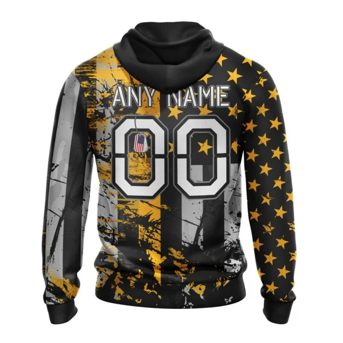 Boston Bruins, Specialized Jersey For America Graphic Hoodie - Image 2