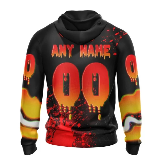 Boston Bruins, Specialized Jersey For Halloween Night Graphic Hoodie - Image 2