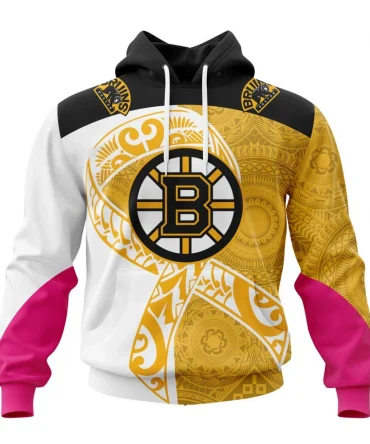 Boston Bruins, Specialized Samoa Fights Cancer Jersey Graphic Hoodie