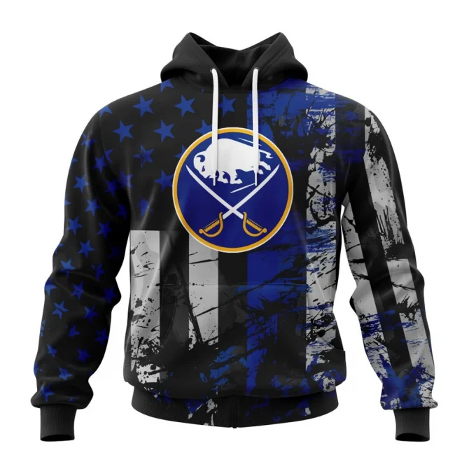 Buffalo Sabres, Specialized Jersey For America Graphic Hoodie