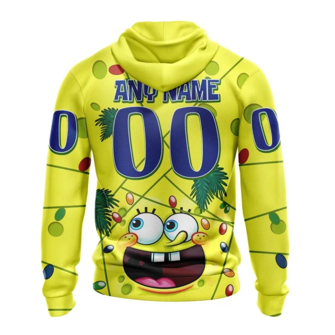 Buffalo Sabres, Specialized Jersey With Spongebob Graphic Hoodie - Image 2