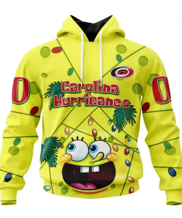 Carolina Hurricanes, Specialized Jersey With Spongebob Graphic Hoodie
