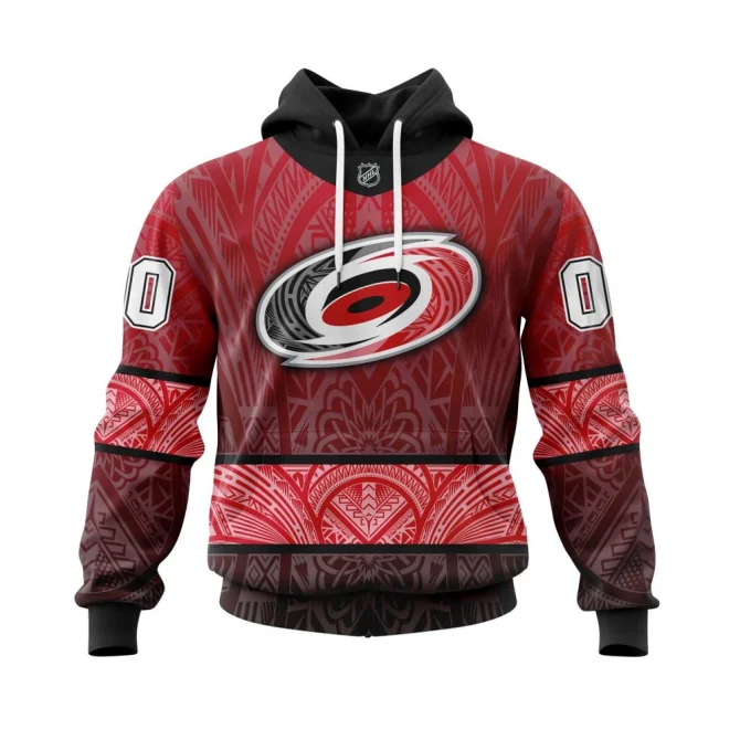 Carolina Hurricanes, Specialized Native With Samoa Culture Graphic Hoodie