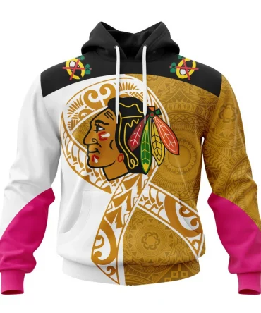 Chicago Blackhawks, Specialized Samoa Fights Cancer Jersey Graphic Hoodie