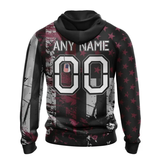 Colorado Avalanche, Specialized Jersey For America Graphic Hoodie - Image 2