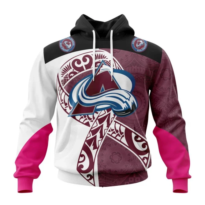 Colorado Avalanche, Specialized Samoa Fights Cancer Jersey Graphic Hoodie
