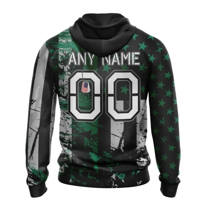 Dallas Stars, Specialized Jersey For America Graphic Hoodie - Image 2