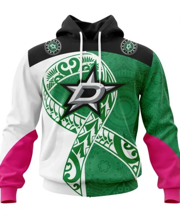 Dallas Stars, Specialized Samoa Fights Cancer Jersey Graphic Hoodie