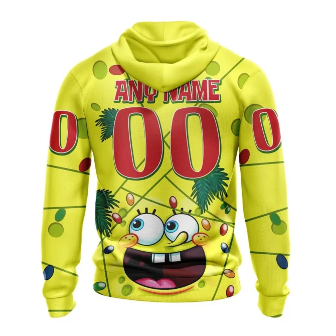 Detroit Red Wings, Specialized Jersey With Spongebob Graphic Hoodie - Image 2