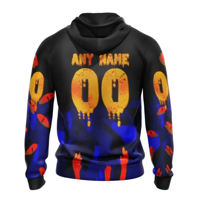 Edmonton Oilers Specialized Jersey For Halloween Night Graphic Hoodie - Image 2
