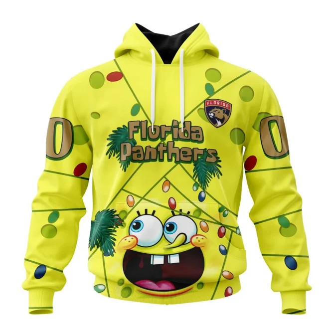 Florida Panthers, Specialized Jersey With Spongebob Graphic Hoodie