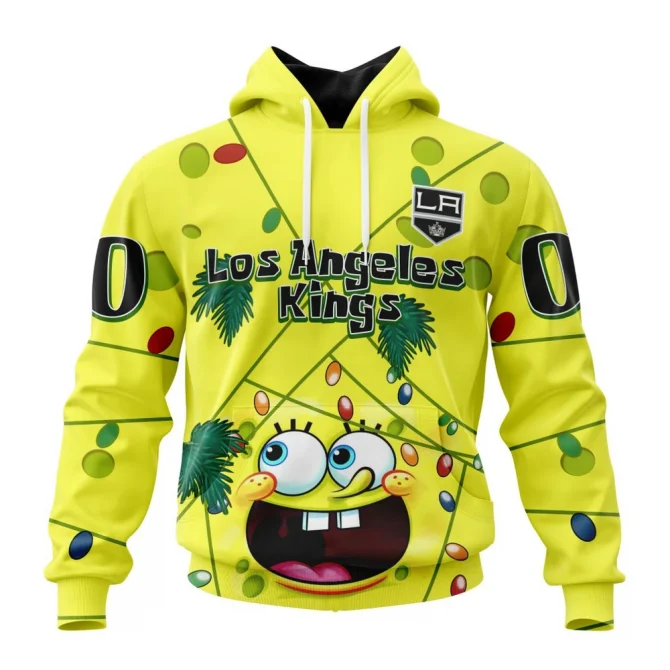 Los Angeles Kings, Specialized Jersey With Spongebob Graphic Hoodie