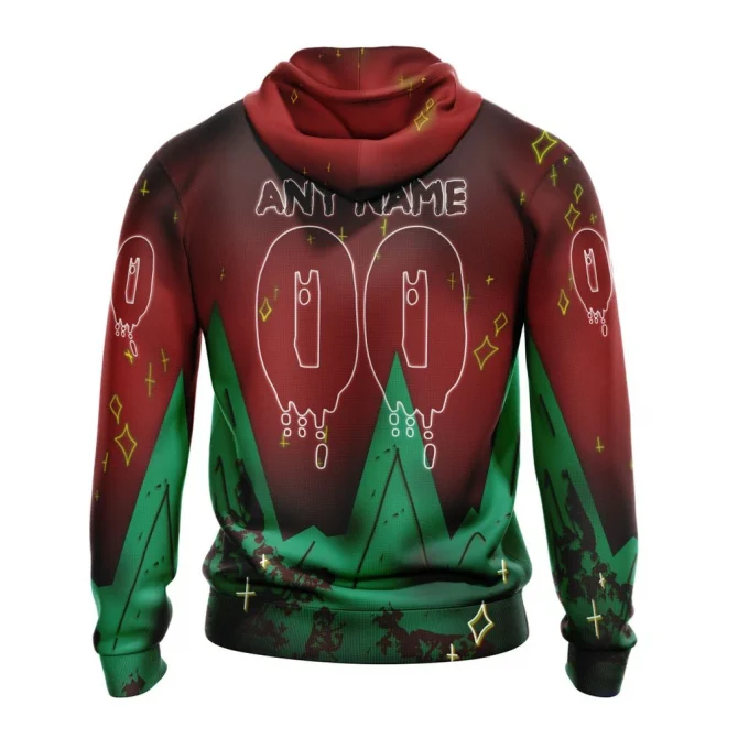 Minnesota Wild, Specialized Jersey For Halloween Night Graphic Hoodie - Image 2