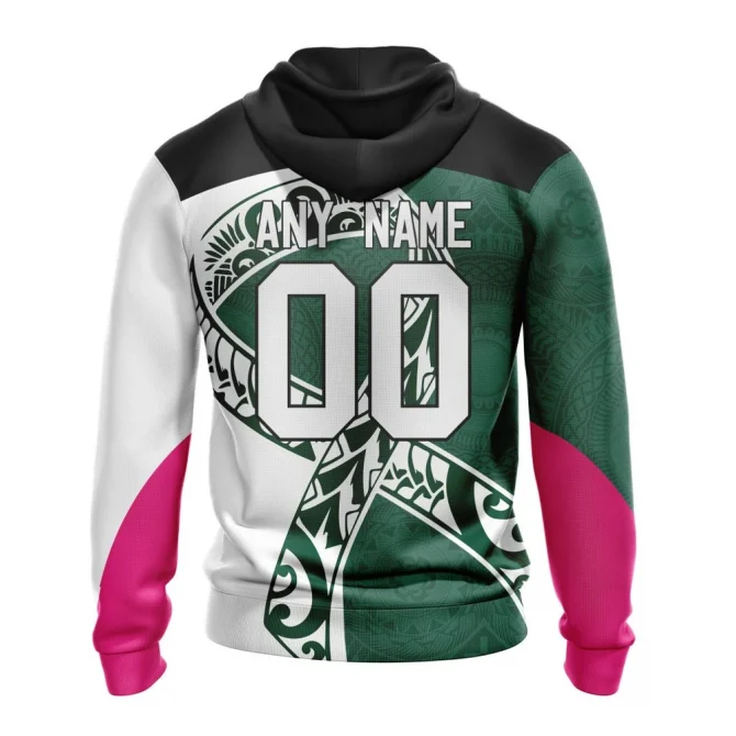 Minnesota Wild, Specialized Samoa Fights Cancer Jersey Graphic Hoodie - Image 2