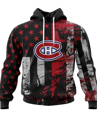 Montreal Canadiens Specialized Jersey For America Graphic Hoodie