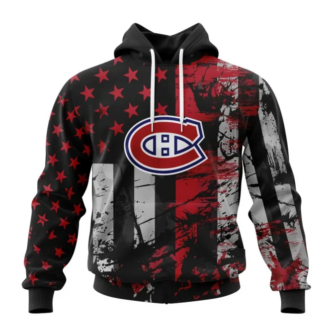 Montreal Canadiens Specialized Jersey For America Graphic Hoodie