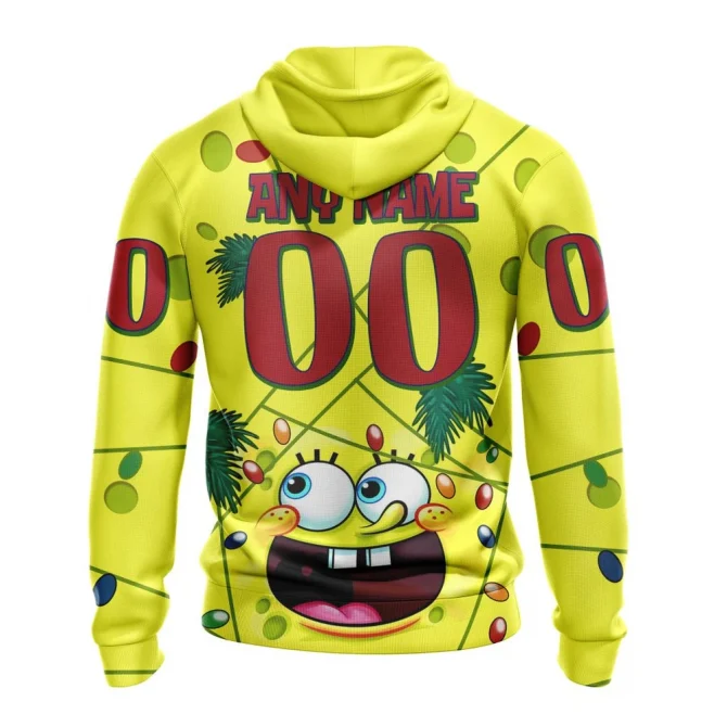 Montreal Canadiens Specialized Jersey With Spongebob Graphic Hoodie - Image 2