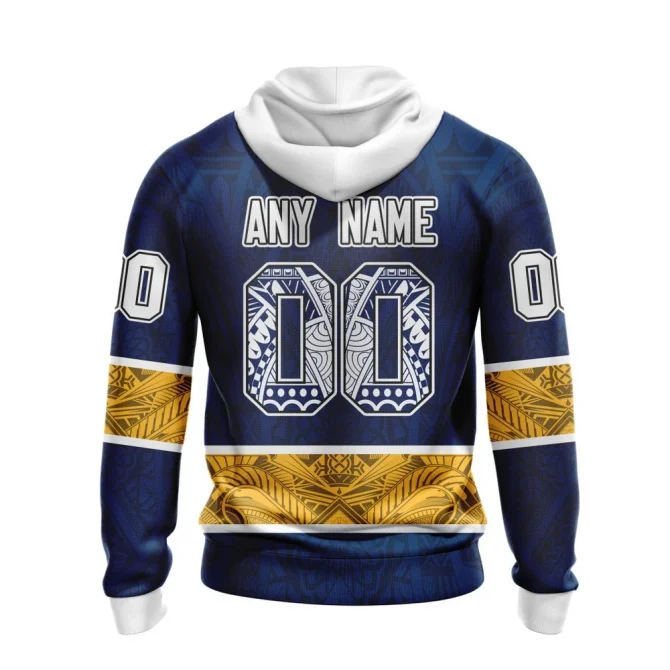 Nashville Predators, Specialized Native With Samoa Culture Graphic Hoodie - Image 2
