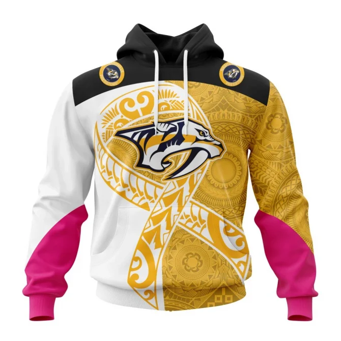 Nashville Predators, Specialized Samoa Fights Cancer Jersey Graphic Hoodie