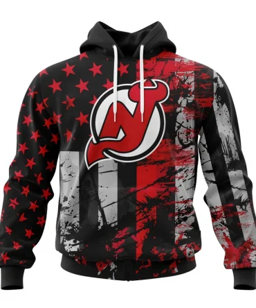 New Jersey Devils, Specialized Jersey For America Graphic Hoodie