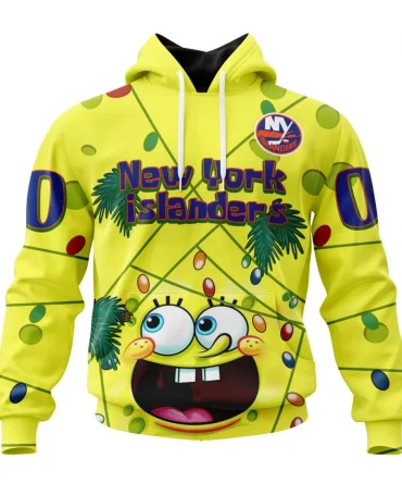 New York Islanders, Specialized Jersey With Spongebob Graphic Hoodie