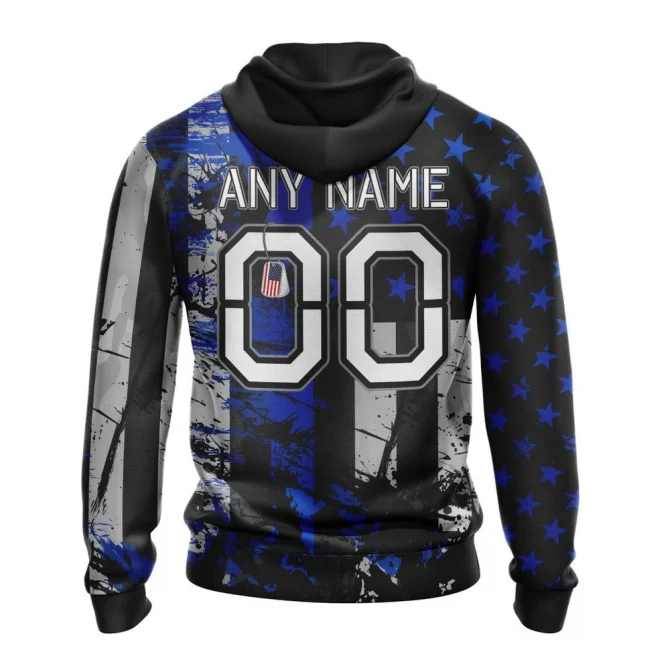 New York Rangers, Specialized Jersey For America Graphic Hoodie - Image 2