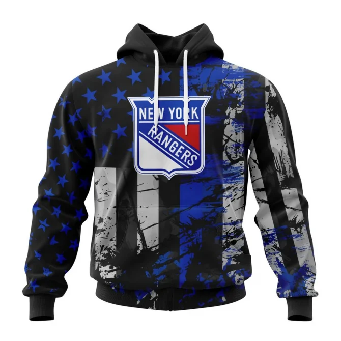 New York Rangers, Specialized Jersey For America Graphic Hoodie