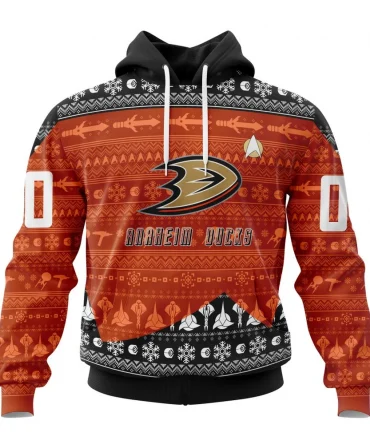 NHL Anaheim Ducks Special Star Trek Design Graphic Hoodie