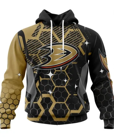 NHL Anaheim Ducks, Specialized Design With Motocross Syle Graphic Hoodie