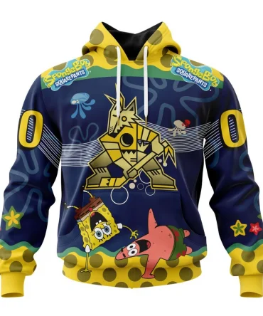 NHL Arizona Coyotes, Specialized Jersey With Spongebob Graphic Hoodie