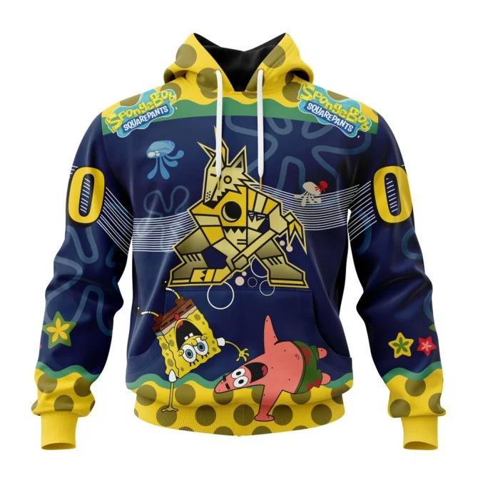 NHL Arizona Coyotes, Specialized Jersey With Spongebob Graphic Hoodie