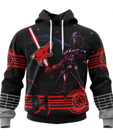 NHL Arizona Coyotes, Specialized Starwar Darth Vader Version Jersey Graphic Hoodie