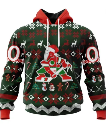 NHL Arizona Coyotes, Specialized Unisex Christmas Is Coming Graphic Hoodie