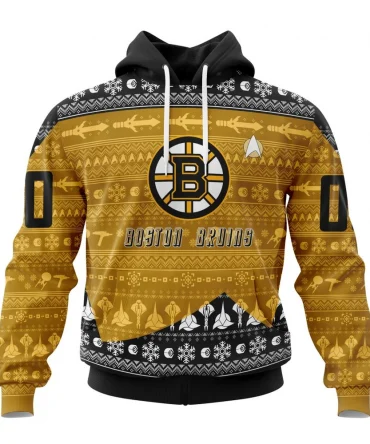 NHL Boston Bruins Special Star Trek Design Graphic Hoodie