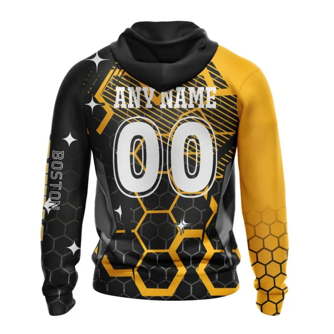 NHL Boston Bruins Specialized Design With Motocross Syle Graphic Hoodie - Image 2
