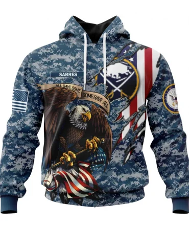 NHL Buffalo Sabres Honor Us Navy Veterans Graphic Hoodie
