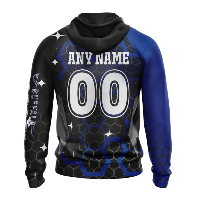 NHL Buffalo Sabres, Specialized Design With Motocross Syle Graphic Hoodie - Image 2
