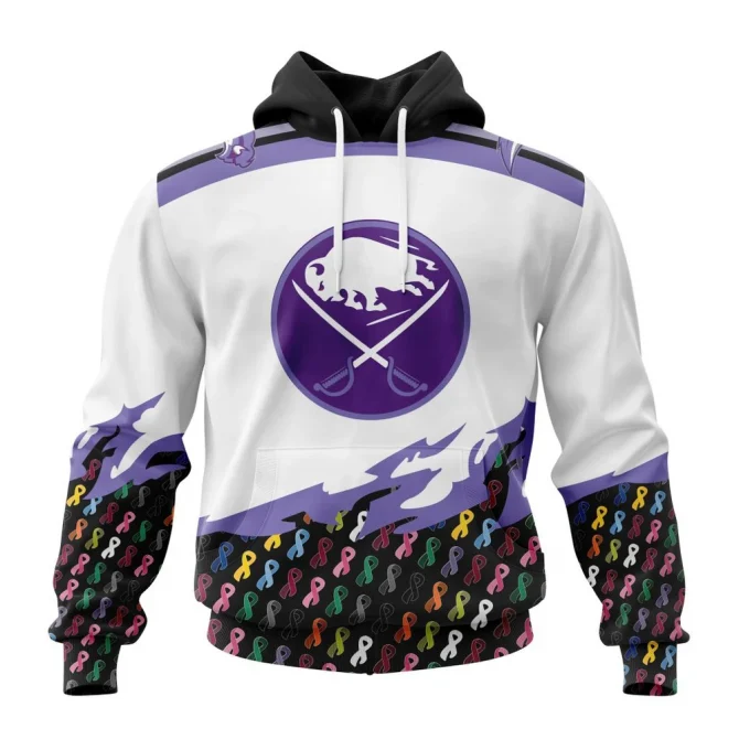 NHL Buffalo Sabres, Specialized Kits In October We Stand Together We Can Beat Cancer Graphic Hoodie