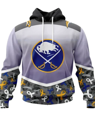 NHL Buffalo Sabres, Specialized Sport Fights Again All Cancer Graphic Hoodie