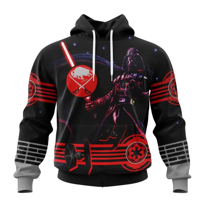 NHL Buffalo Sabres, Specialized Starwar Darth Vader Version Jersey Graphic Hoodie
