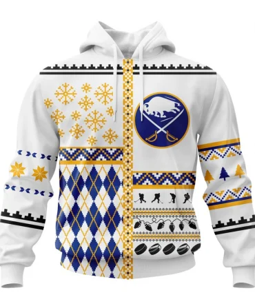 NHL Buffalo Sabres, Specialized Unisex Christmas Is Coming Graphic Hoodie