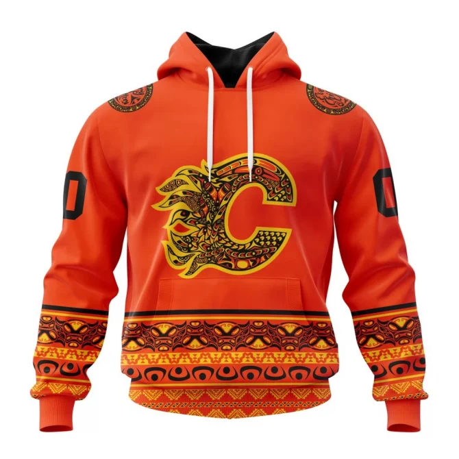 NHL Calgary Flames, Specialized National Day For Truth And Reconciliation Graphic Hoodie