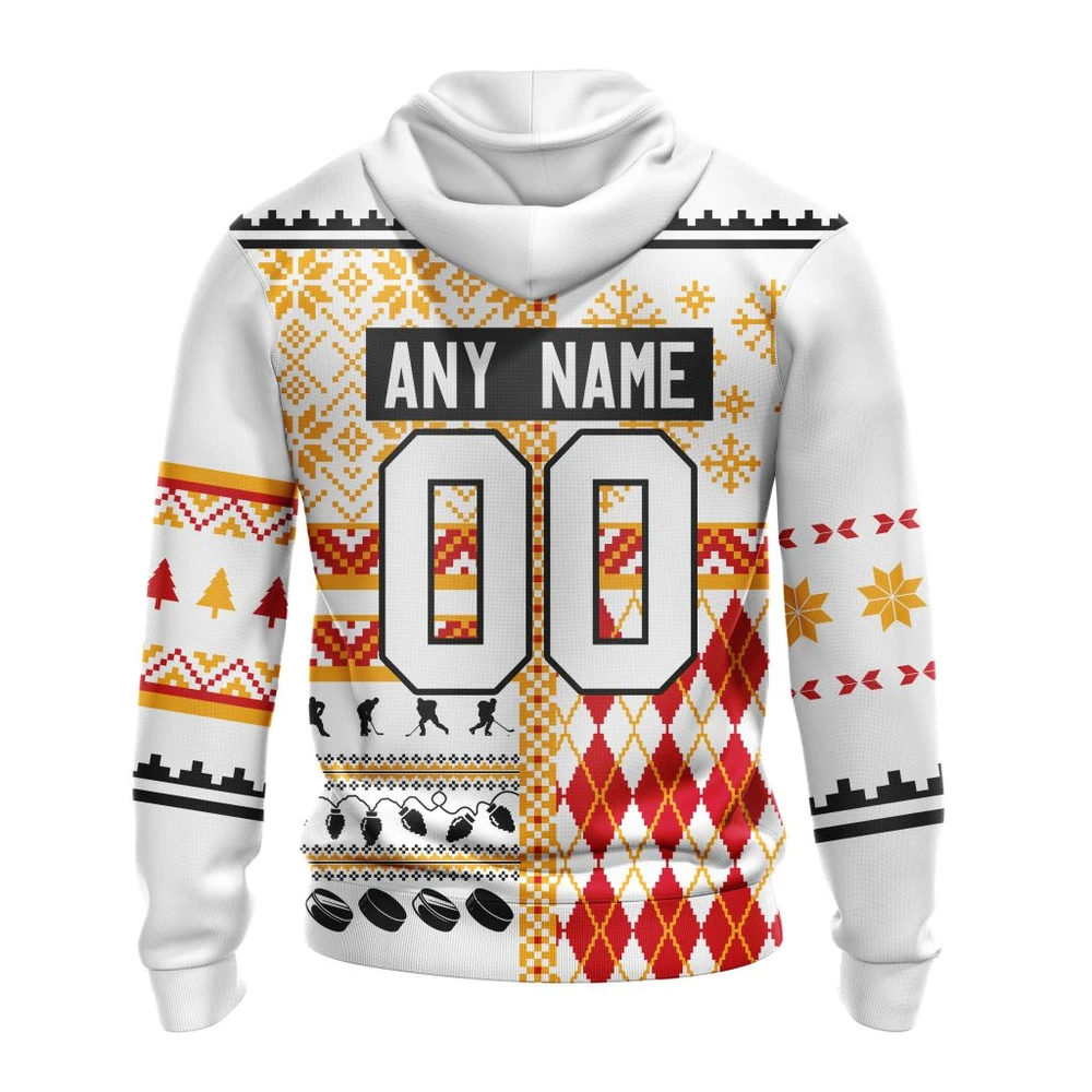 NHL Calgary Flames, Specialized Unisex Christmas Is Coming Graphic Hoodie - Image 2