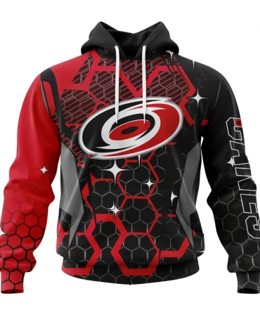 NHL Carolina Hurricanes, Specialized Design With Motocross Syle Graphic Hoodie