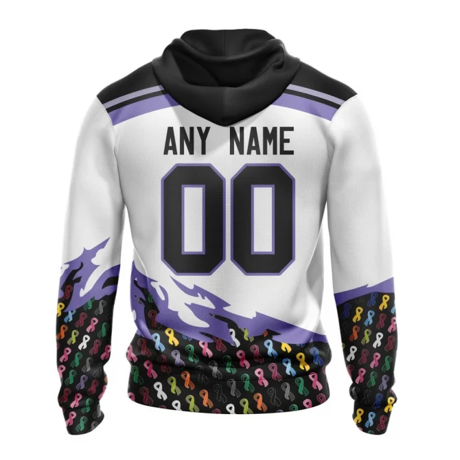 NHL Colorado Avalanche, Specialized Kits In October We Stand Together We Can Beat Cancer Graphic Hoodie - Image 2